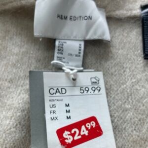 H&M Soft Cream Knit wool Sweater sz M